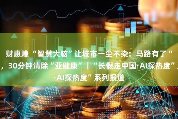 财惠赚 “智慧大脑”让城市一尘不染：马路有了“体检师”，30分钟清除“亚健康”｜“长假走中国·AI探热度”系列报道