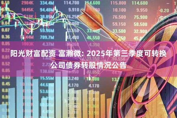 阳光财富配资 富瀚微: 2025年第三季度可转换公司债券转股情况公告